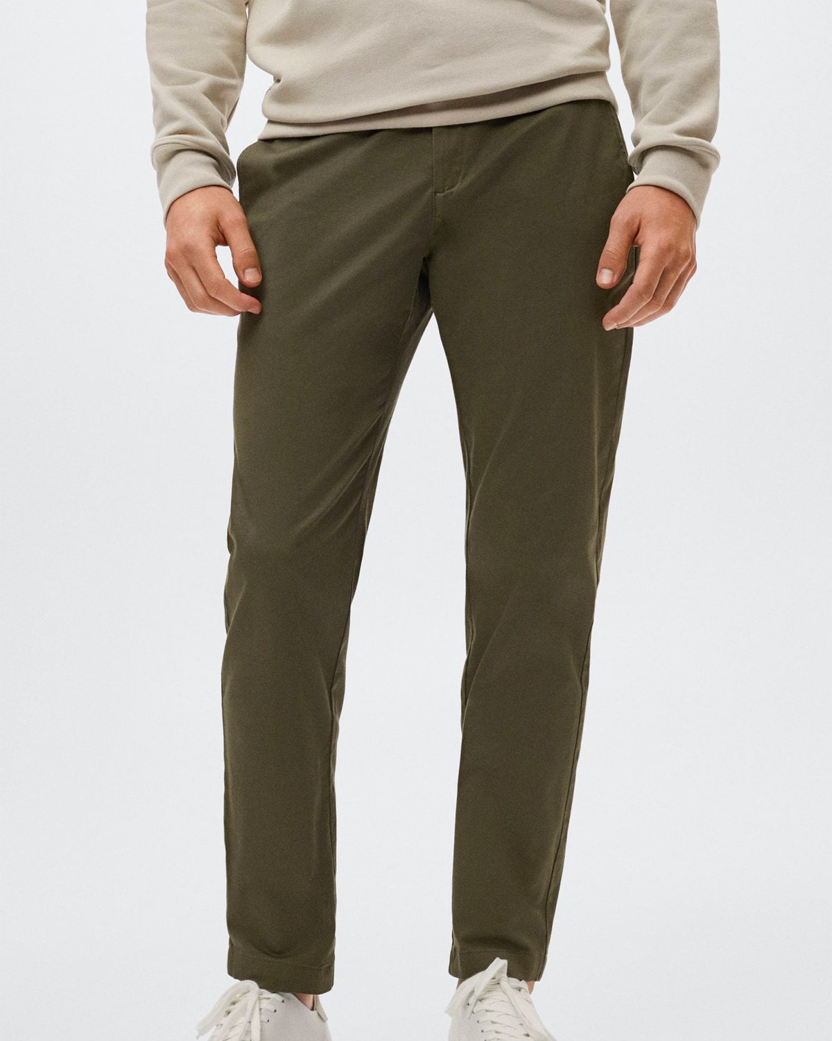 Cotton tapered crop pants - Image 2